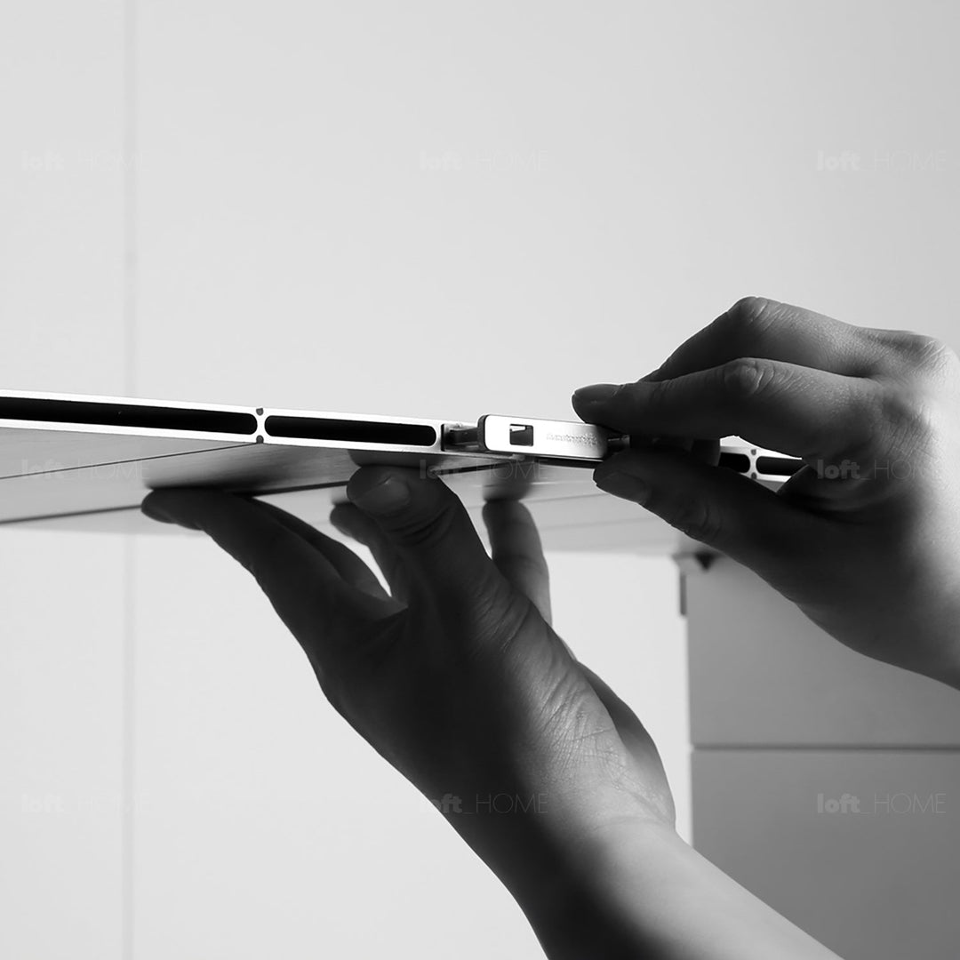 Industrial Aluminium Bookshelf CUBE