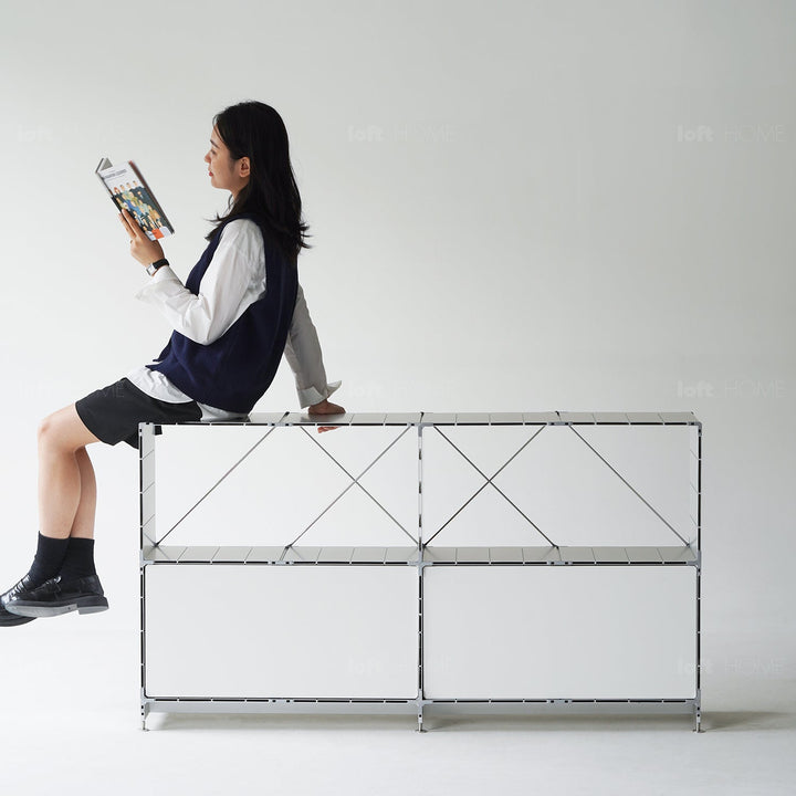 Industrial Aluminium Side Cabinet CUBE