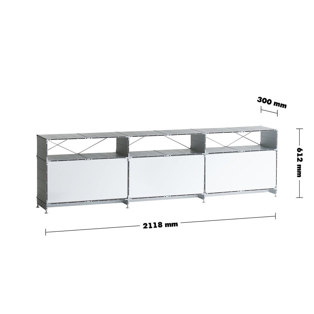 Industrial Aluminium TV Console CUBE