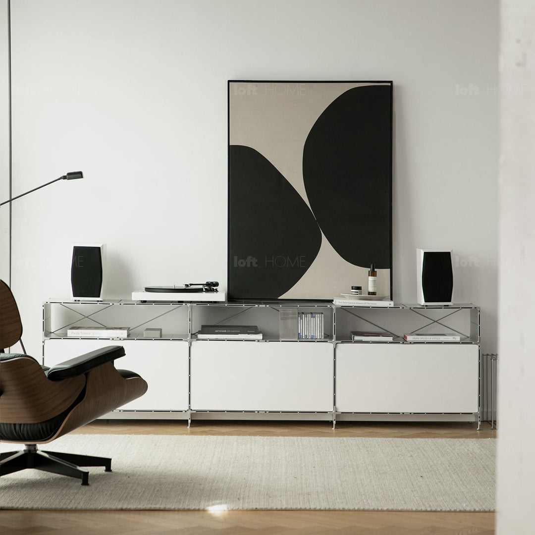 Industrial Aluminium TV Console CUBE