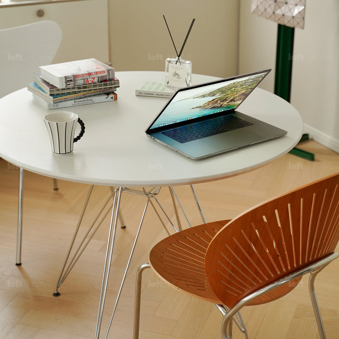 Industrial Plywood Steel Dining Table EAMES