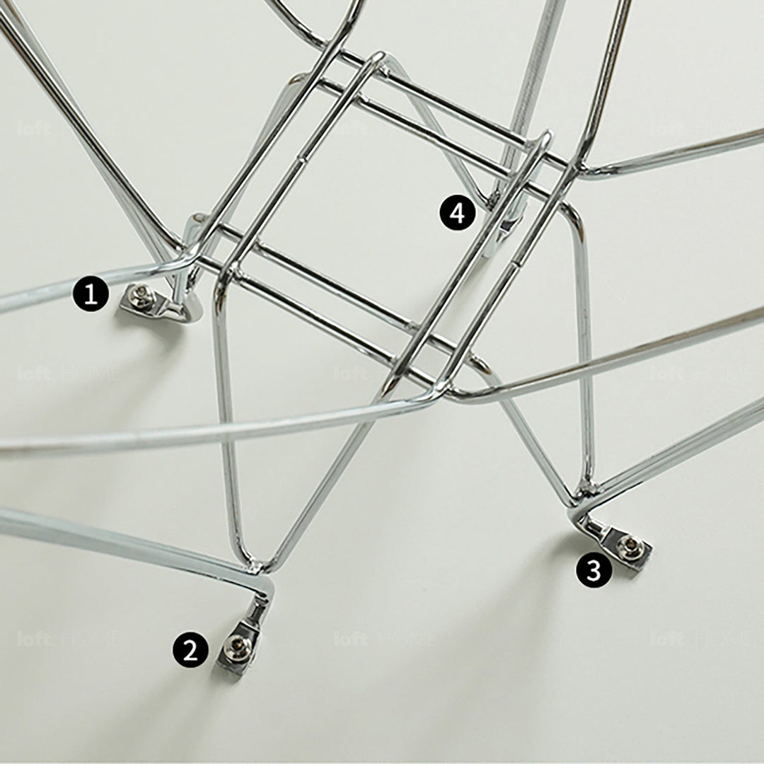 Industrial Plywood Steel Dining Table EAMES