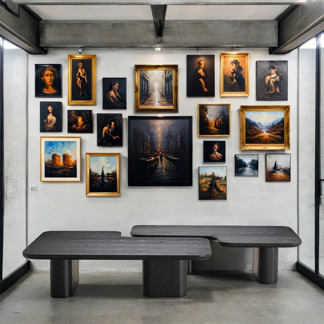 Japandi ash wood coffee table noiru primary product view.