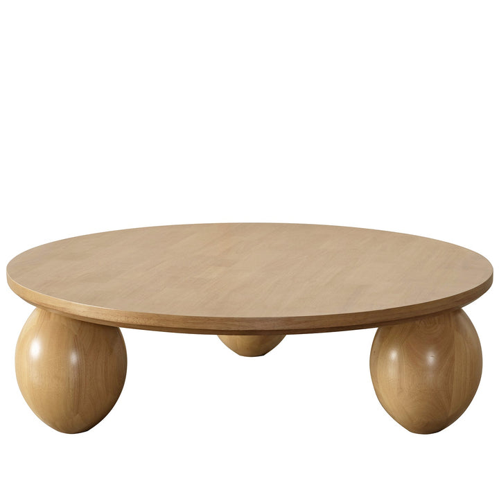 Japandi Rubber Wood Coffee Table TUMBO