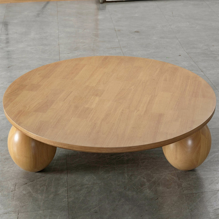 Japandi Rubber Wood Coffee Table TUMBO