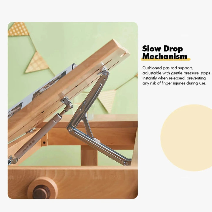 Scandinavian Wood Kids Study Table LIFT