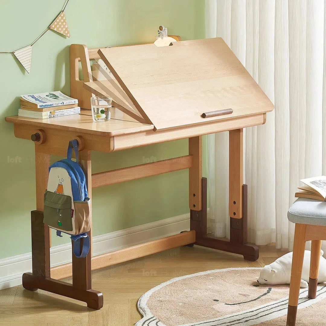 Scandinavian Wood Kids Study Table LIFT