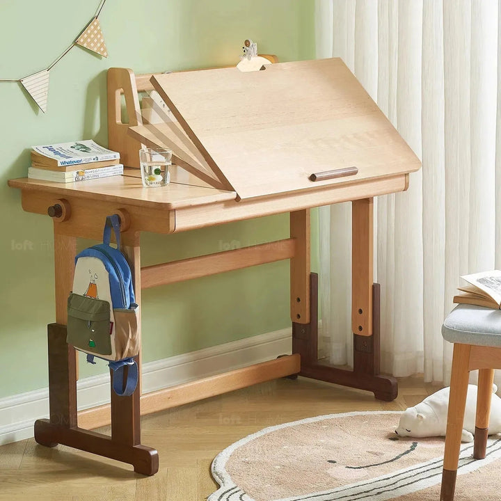 Scandinavian Wood Kids Study Table LIFT