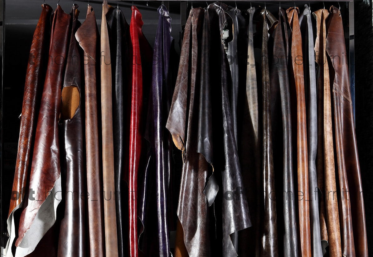 Vintage Genuine Leather Bench CHOCOLUSH Color Swatches_3