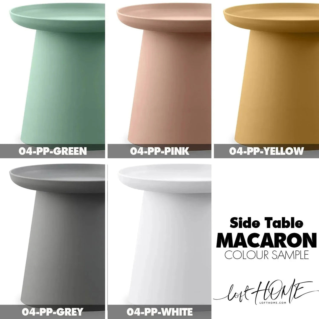 Contemporary Plastic Side Table MACARON