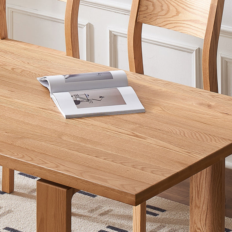 Scandinavian Oak Wood Dining Table KUMO Color Swatches