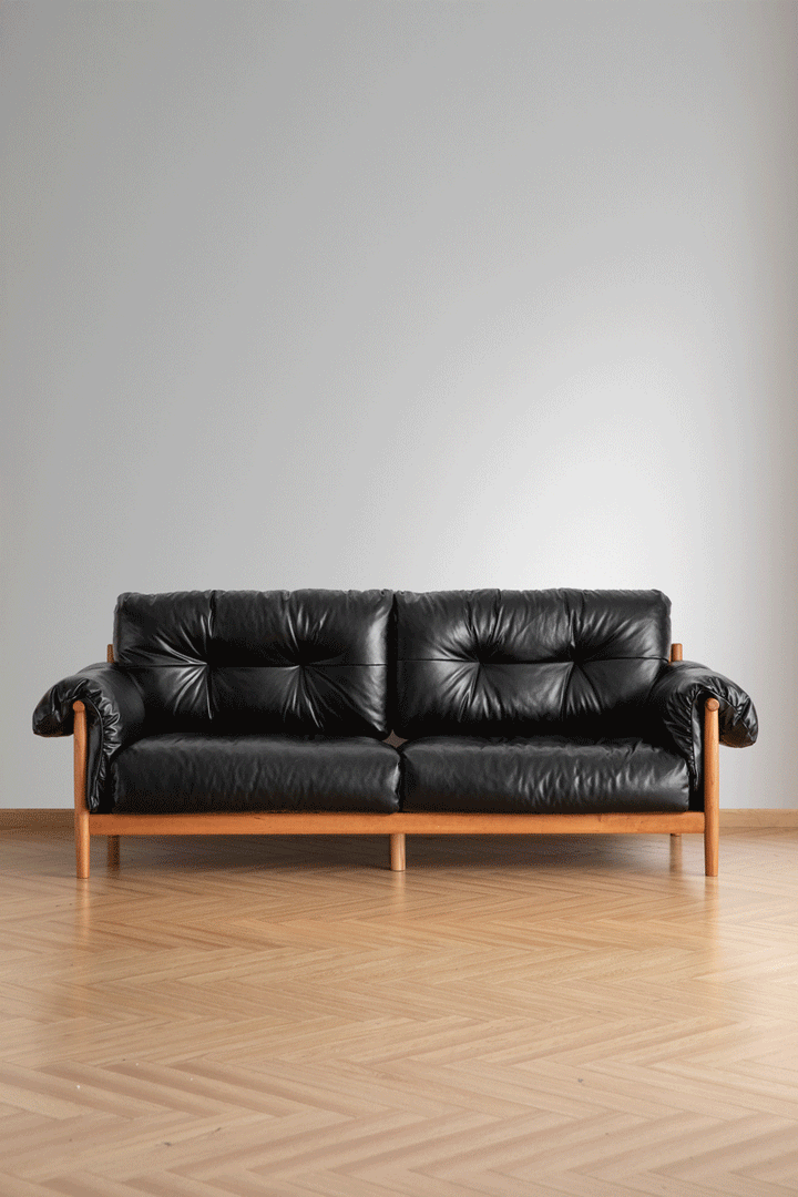 Scandinavian chenille velvet fabric cherry wood 3 seater sofa open backed color swatches.