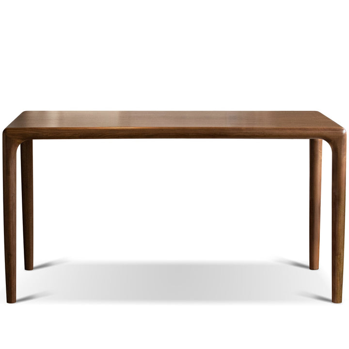 Mininalist walnut wood dining table conti situational feels.