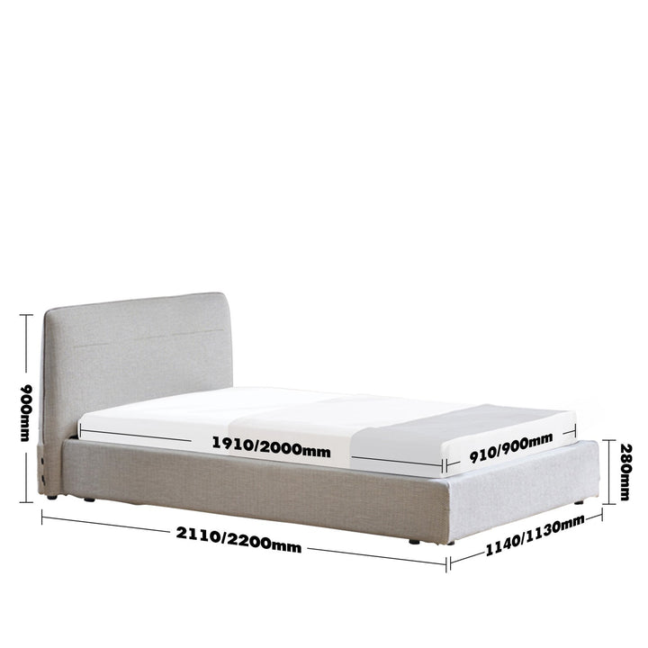 Minimalist Fabric Bed MUUO