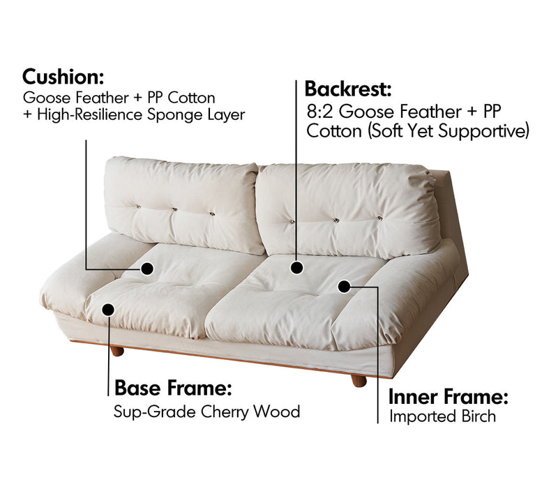 Scandinavian Cat Scratch Resistant Fabric 4 Seater Sofa NIMBUS Material Details Chart