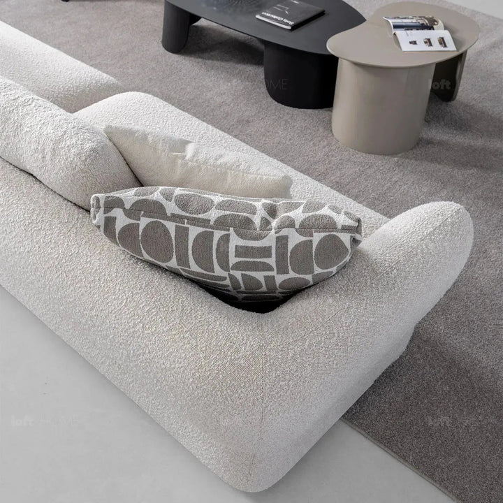 Modern Boucle Fabric 4 Seater Sofa COUCH