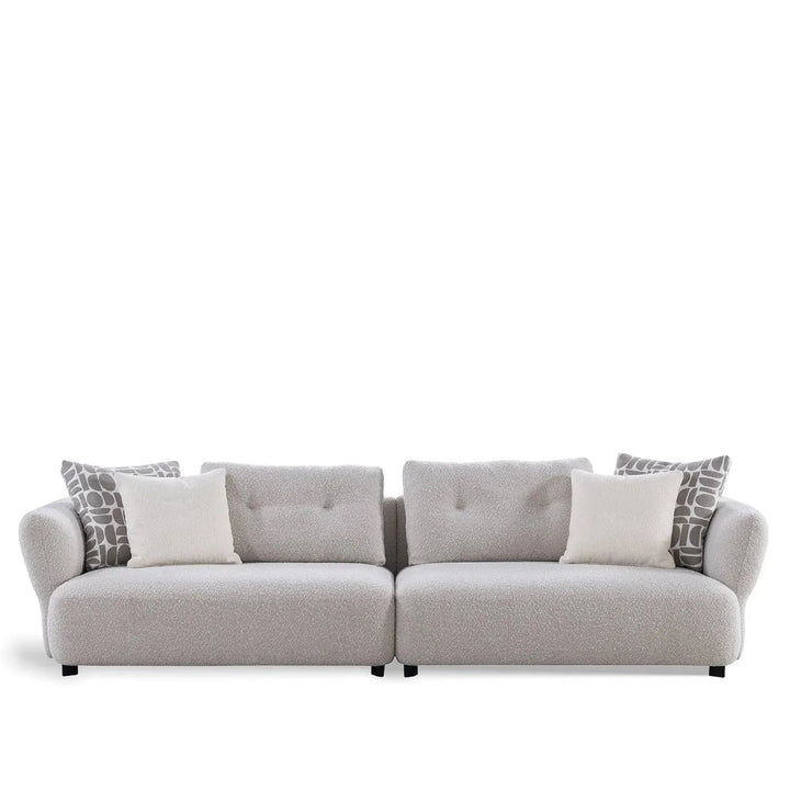 Modern Boucle Fabric 4 Seater Sofa COUCH