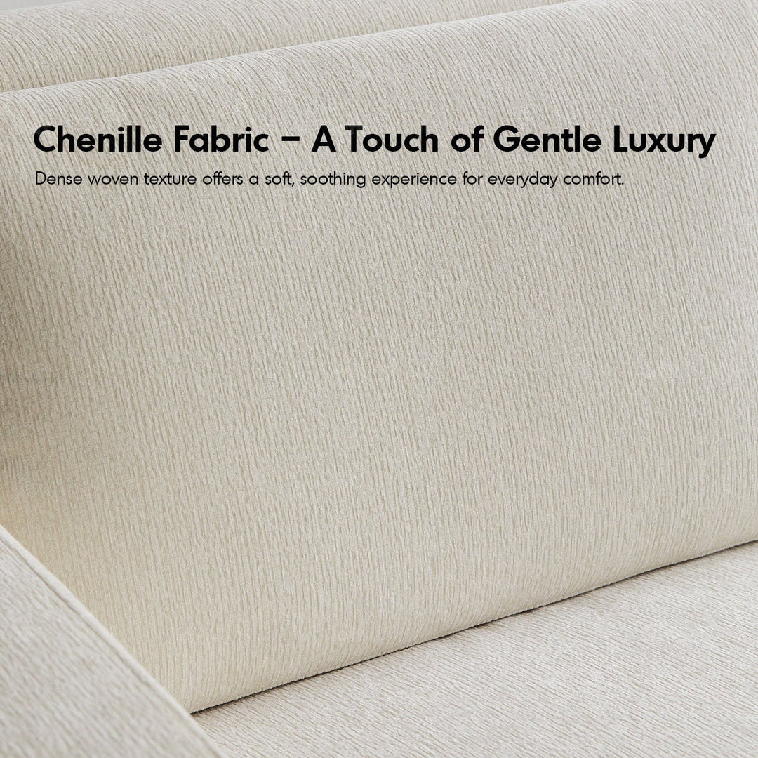 Minimalist chenille velvet fabric electric recliner 2 seater sofa stratus in still life.