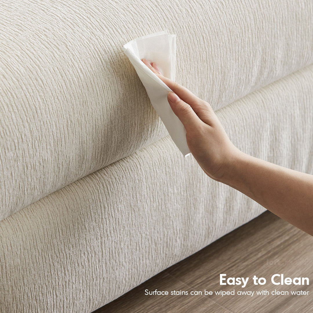 Minimalist Chenille Velvet Fabric Electric Recliner 2 Seater Sofa STRATUS