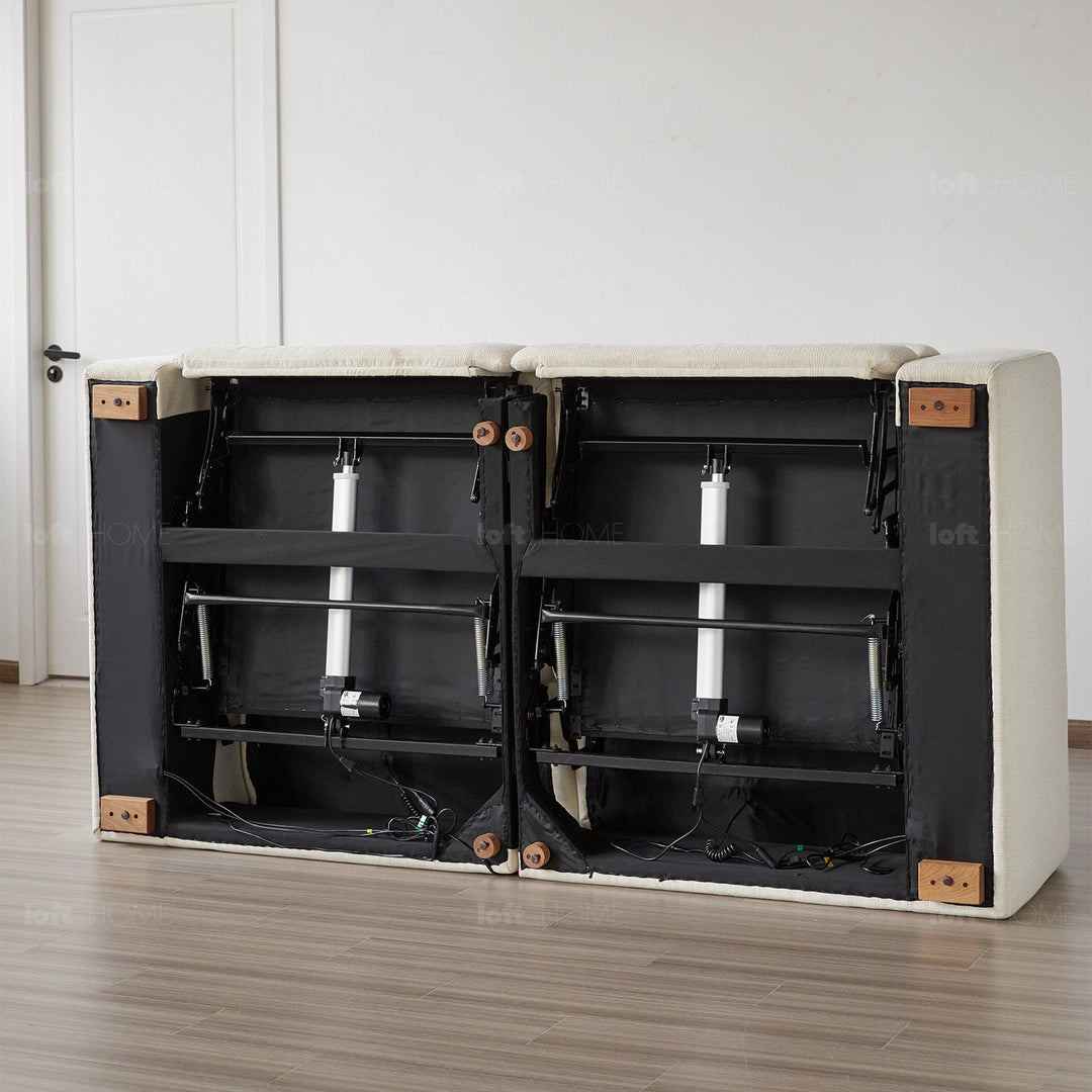 Minimalist Chenille Velvet Fabric Electric Recliner 2 Seater Sofa STRATUS