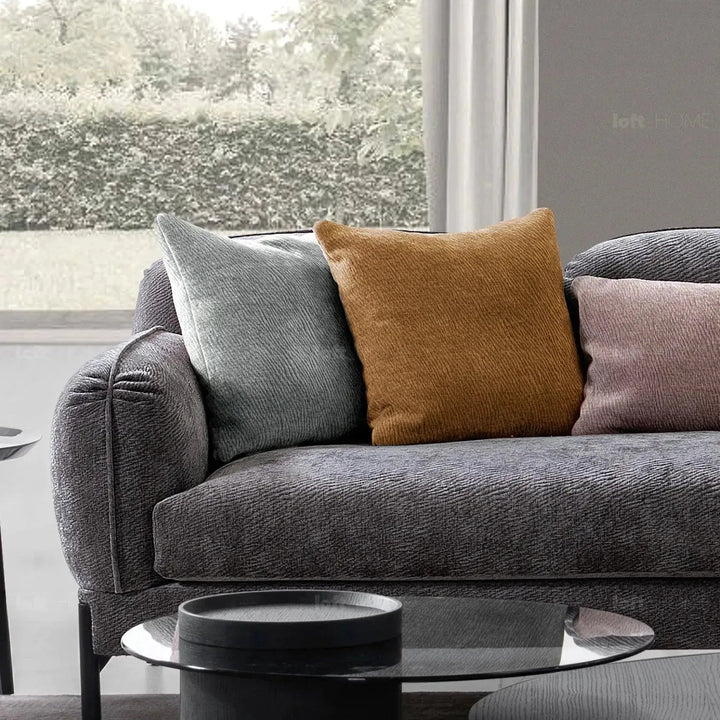 Modern chenille velvet fabric l shape sectional sofa stylish 4+l in still life.