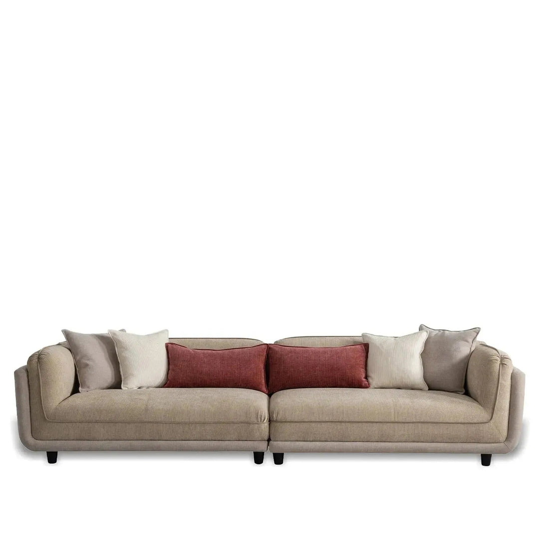 Modern Corduroy Velvet Fabric 4 Seater Sofa FLUFF