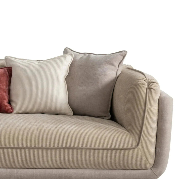 Modern Corduroy Velvet Fabric 4 Seater Sofa FLUFF