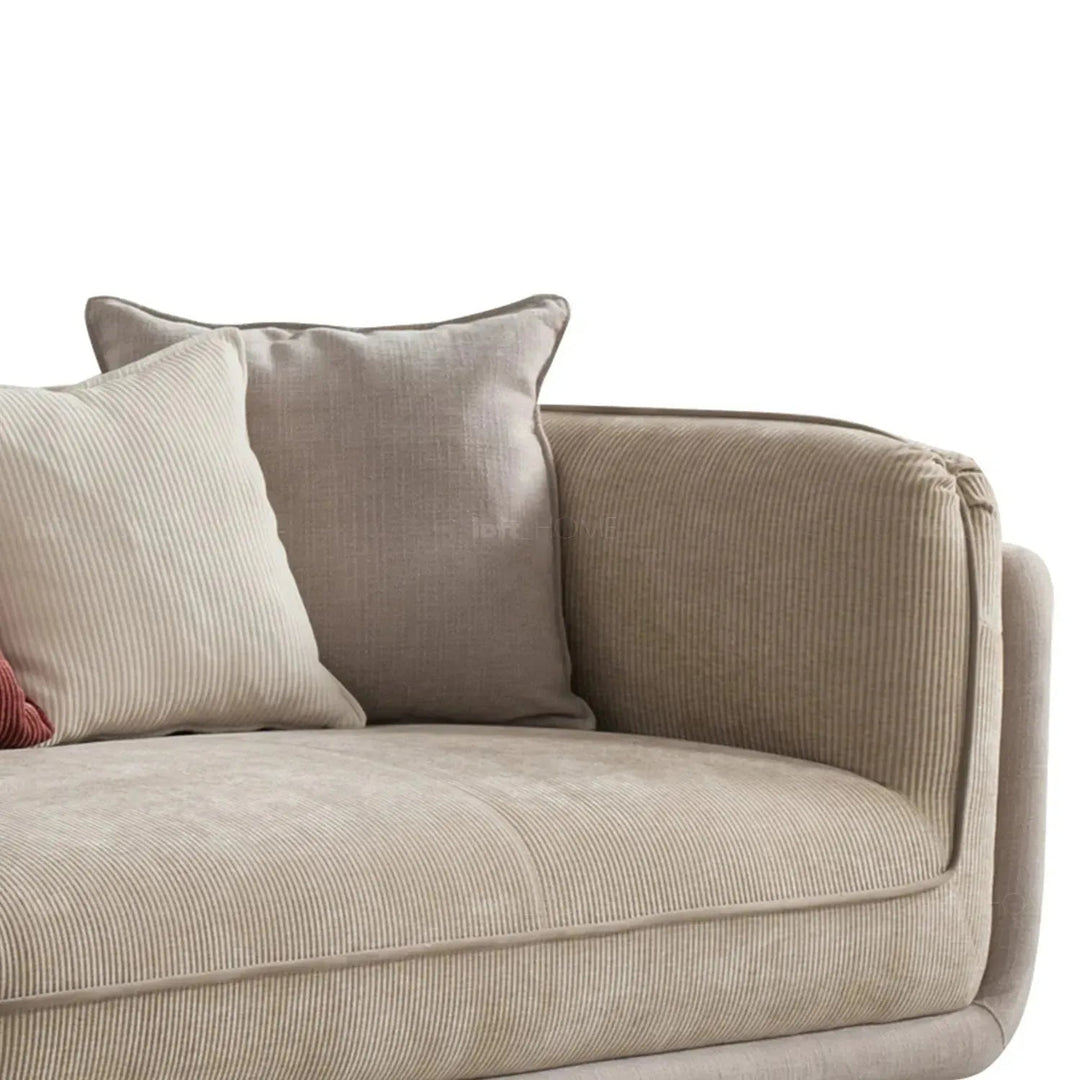 Modern Corduroy Velvet Fabric 4 Seater Sofa FLUFF