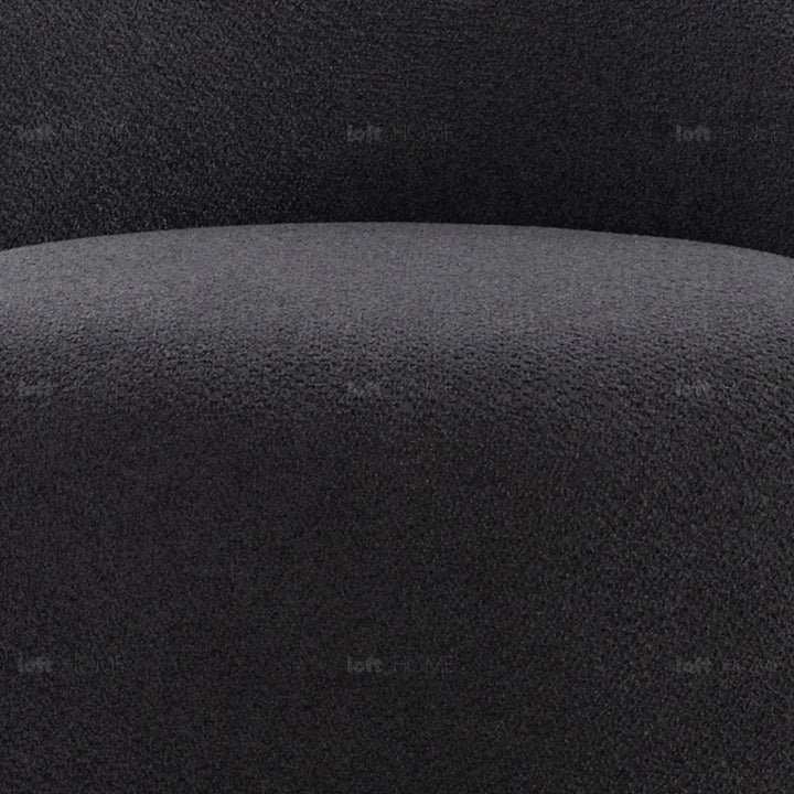 Cream Mixed Weave Fabric Revolving 1 Seater Sofa APSE