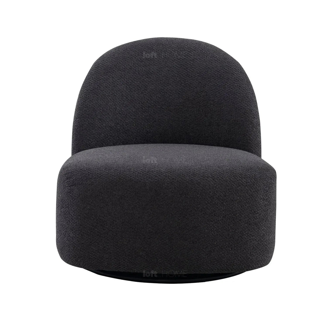 Cream Mixed Weave Fabric Revolving 1 Seater Sofa APSE