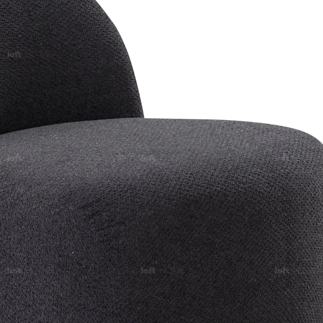 Cream Mixed Weave Fabric Revolving 1 Seater Sofa APSE