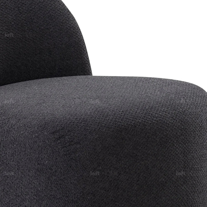 Cream Mixed Weave Fabric Revolving 1 Seater Sofa APSE