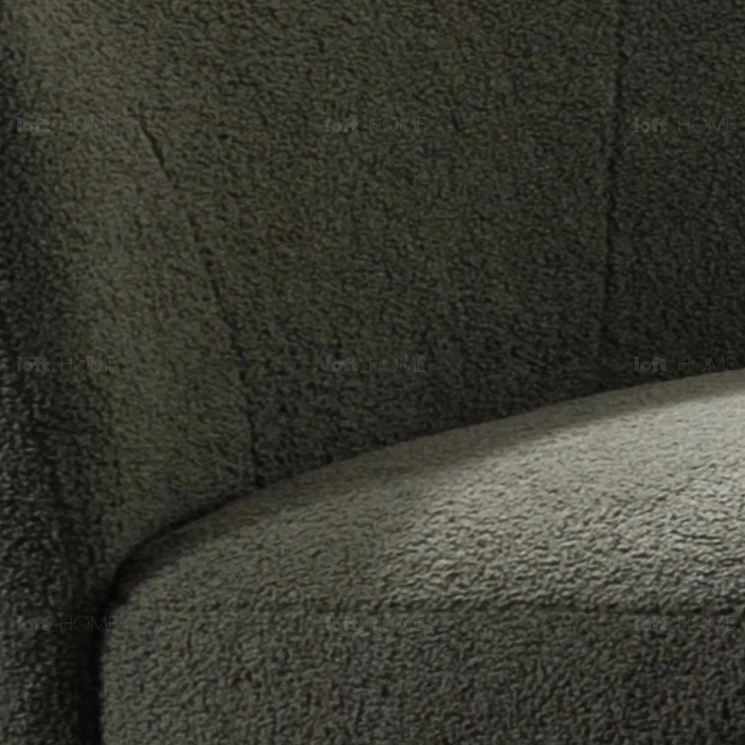 Modern Sherpa Fabric 1 Seater Sofa ATRIUM