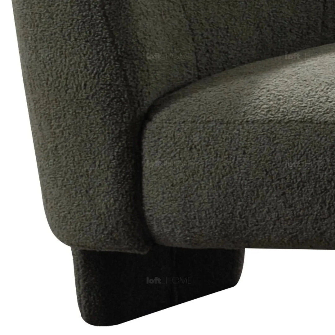 Modern Sherpa Fabric 1 Seater Sofa ATRIUM