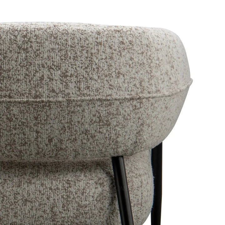 Modern Mixed Weave Fabric 1 Seater Sofa BAYEUX