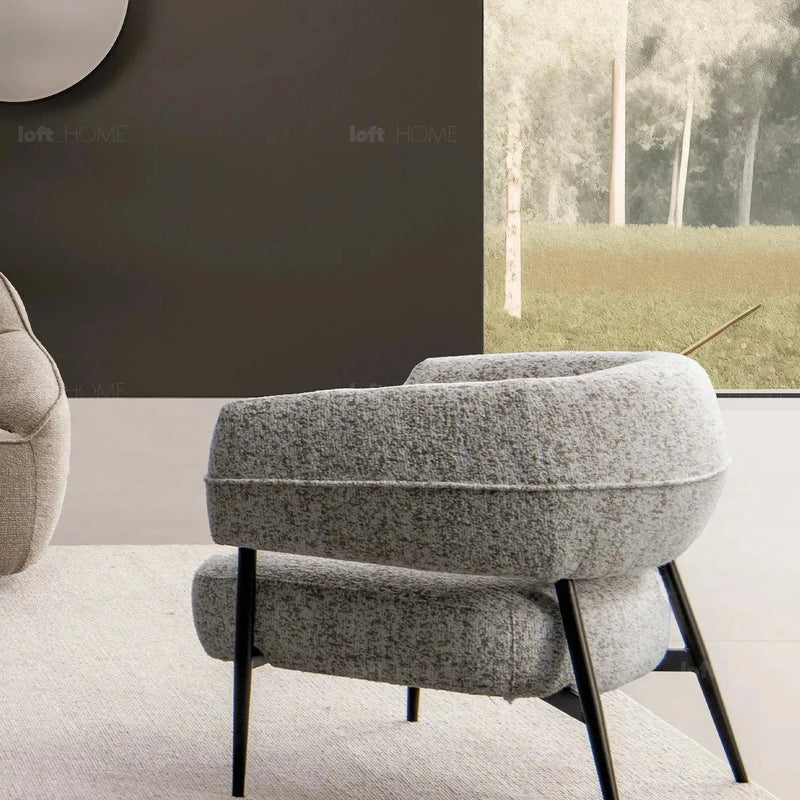 Modern mixed weave fabric 1 seater sofa bayeux environmental situation.