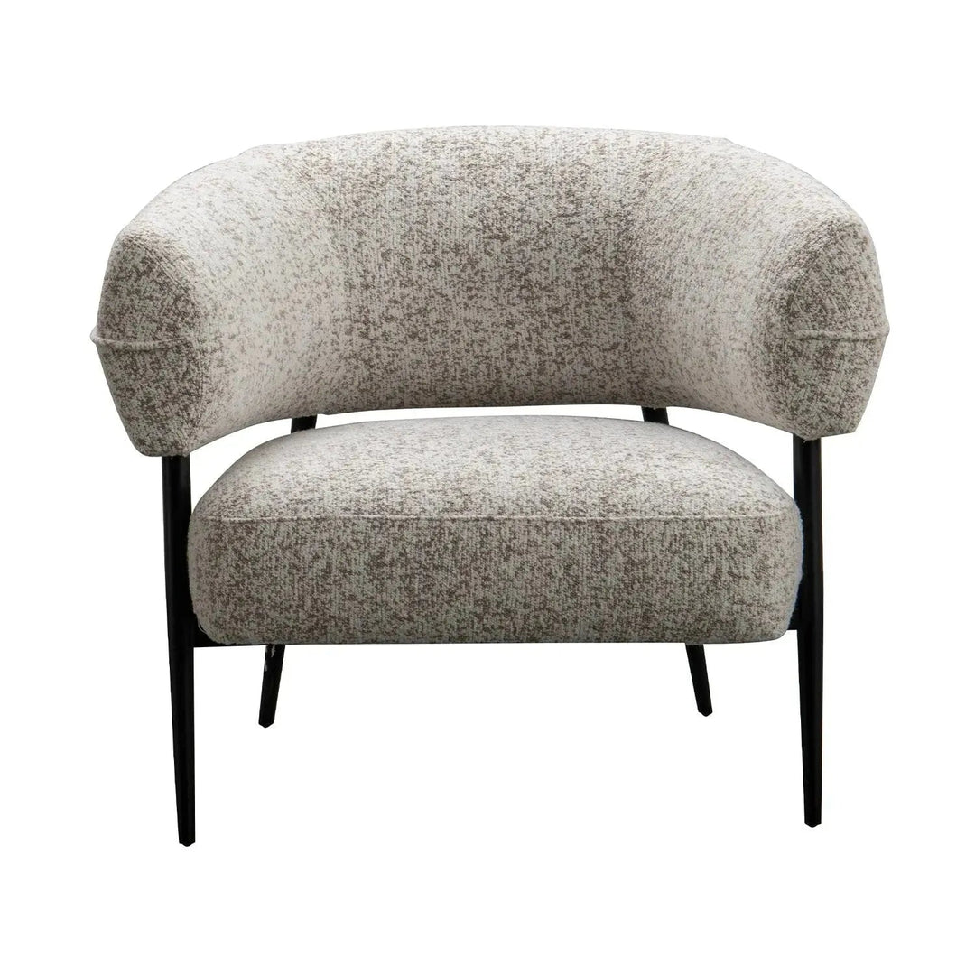 Modern Mixed Weave Fabric 1 Seater Sofa BAYEUX