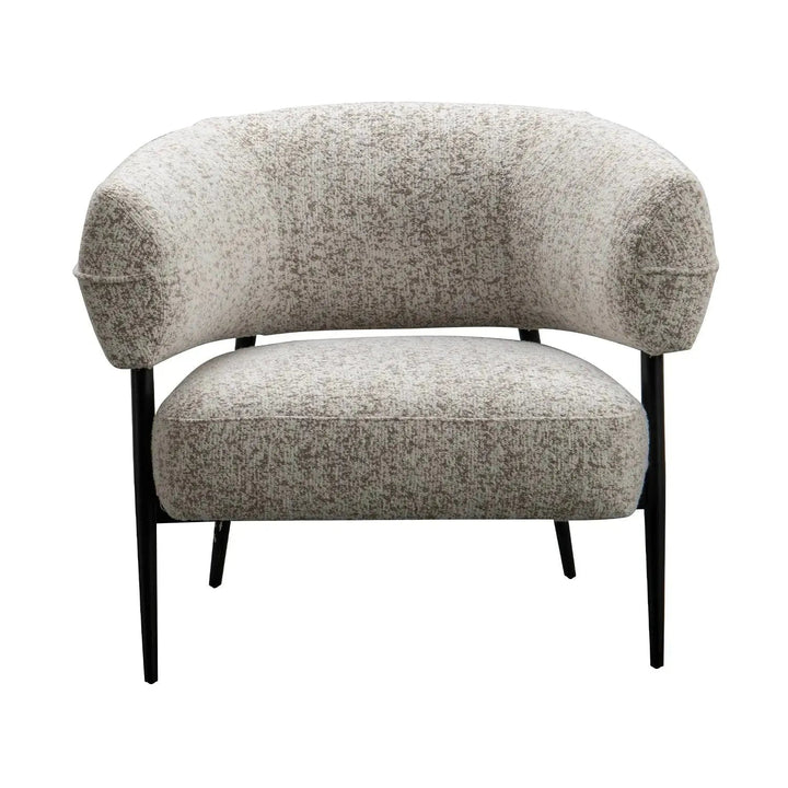 Modern Mixed Weave Fabric 1 Seater Sofa BAYEUX