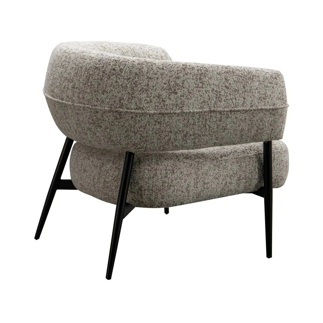 Modern Mixed Weave Fabric 1 Seater Sofa BAYEUX