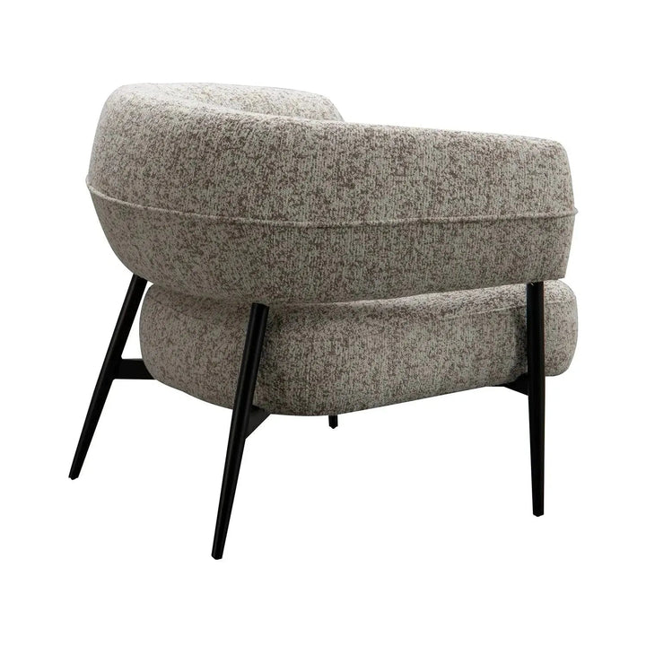 Modern Mixed Weave Fabric 1 Seater Sofa BAYEUX