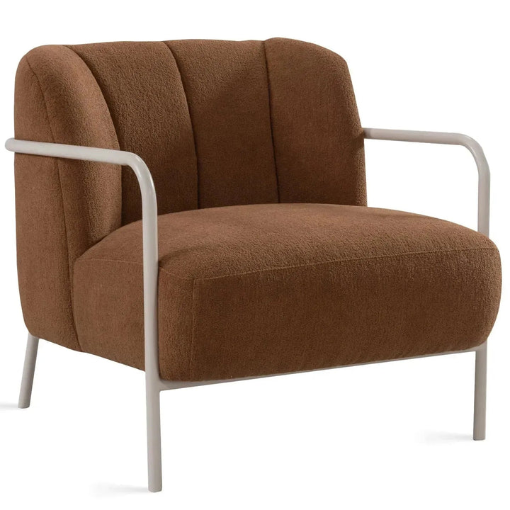 Modern Sherpa Fabric 1 Seater Sofa CLOISTER