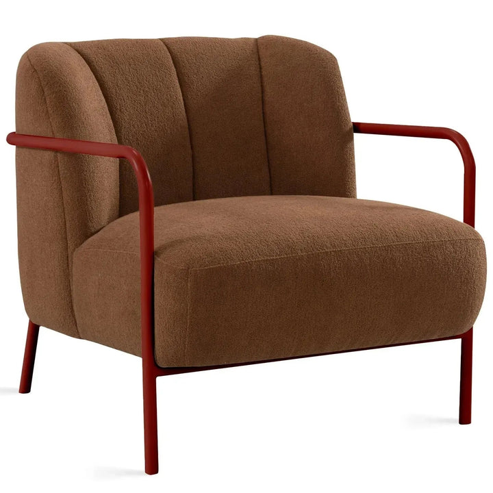 Modern Sherpa Fabric 1 Seater Sofa CLOISTER