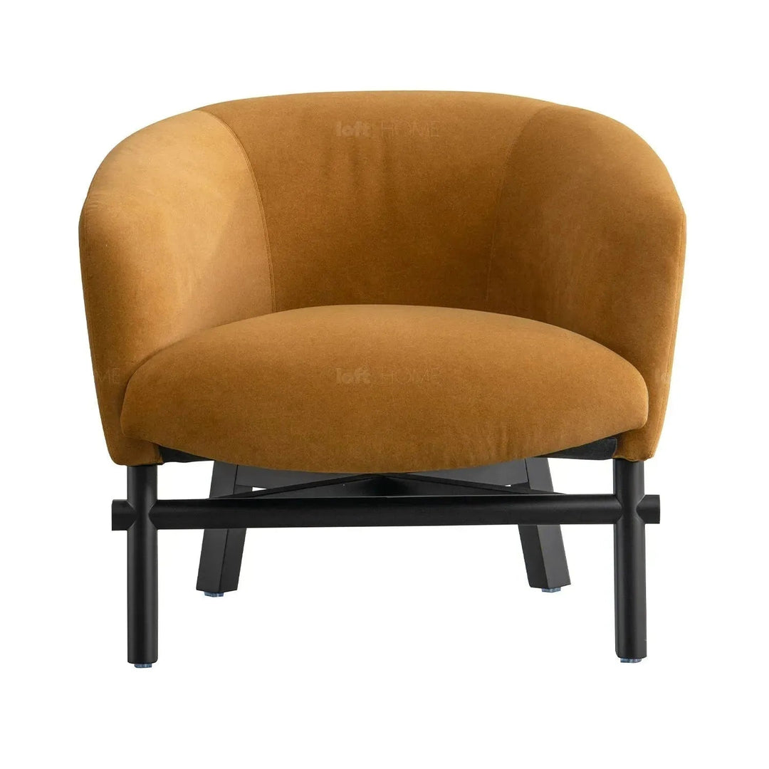 Modern Suede Fabric 1 Seater Sofa GINGE