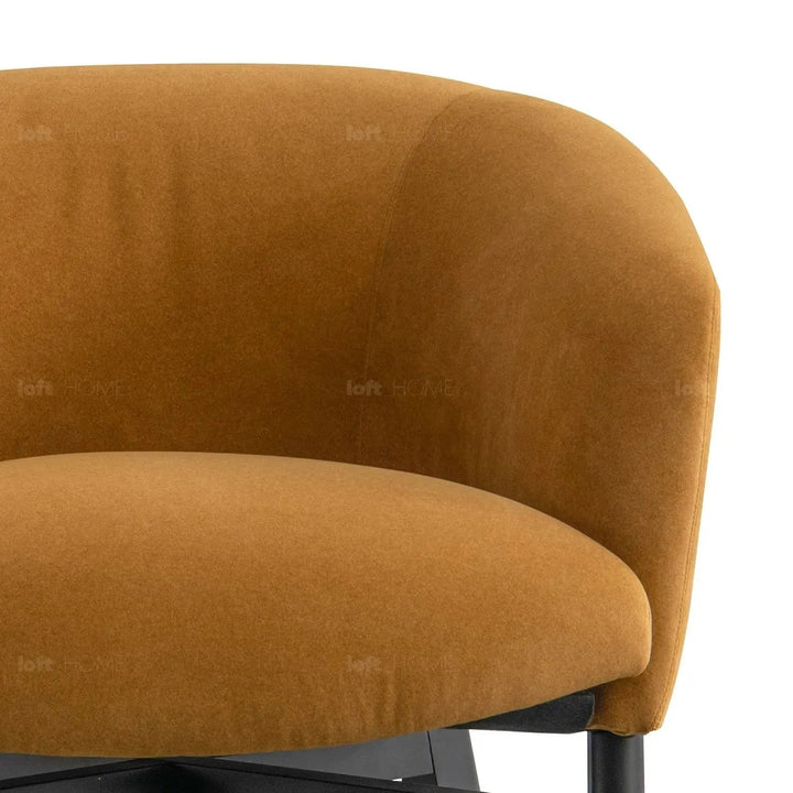 Modern Suede Fabric 1 Seater Sofa GINGE