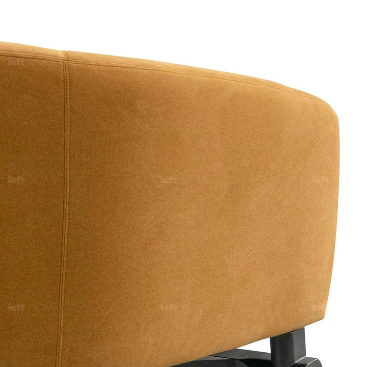Modern Suede Fabric 1 Seater Sofa GINGE