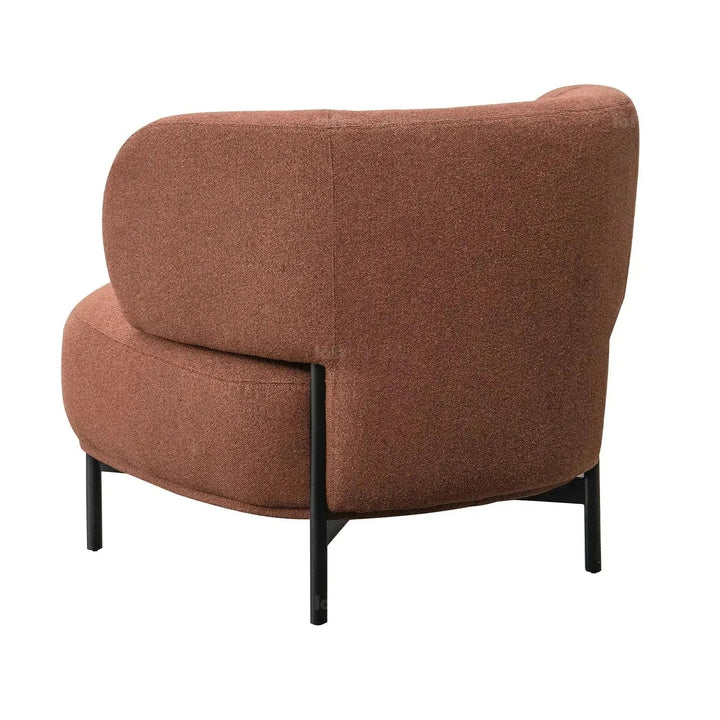 Cream Mixed Weave Fabric 1 Seater Sofa HINGER