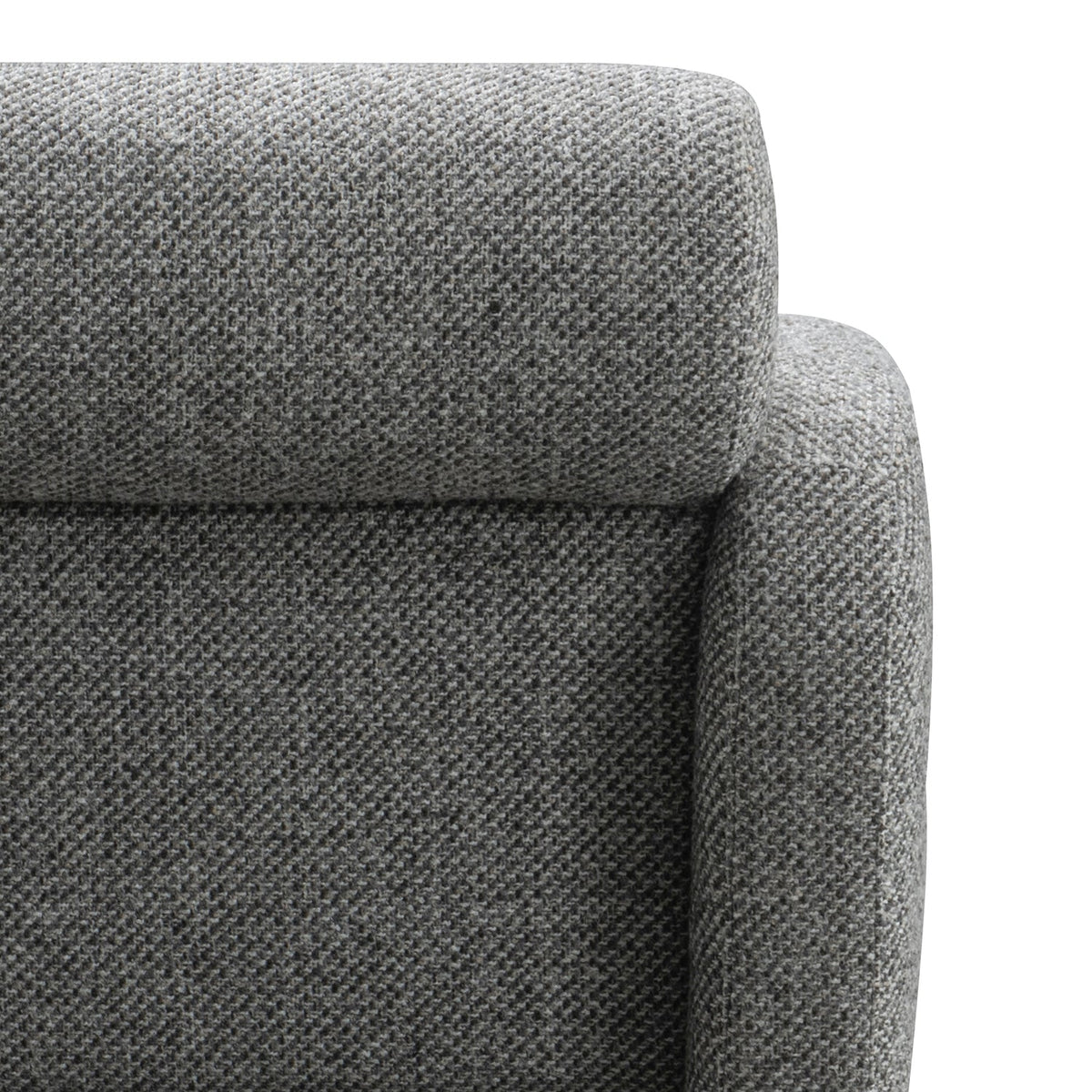 Modern Mixed Weave Fabric 1 Seater Sofa MONOLITHE Material Details Chart