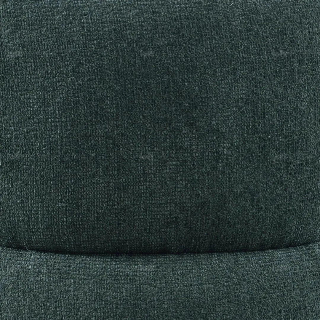 Cream mixed weave fabric revolving 1 seater sofa moss environmental situation.