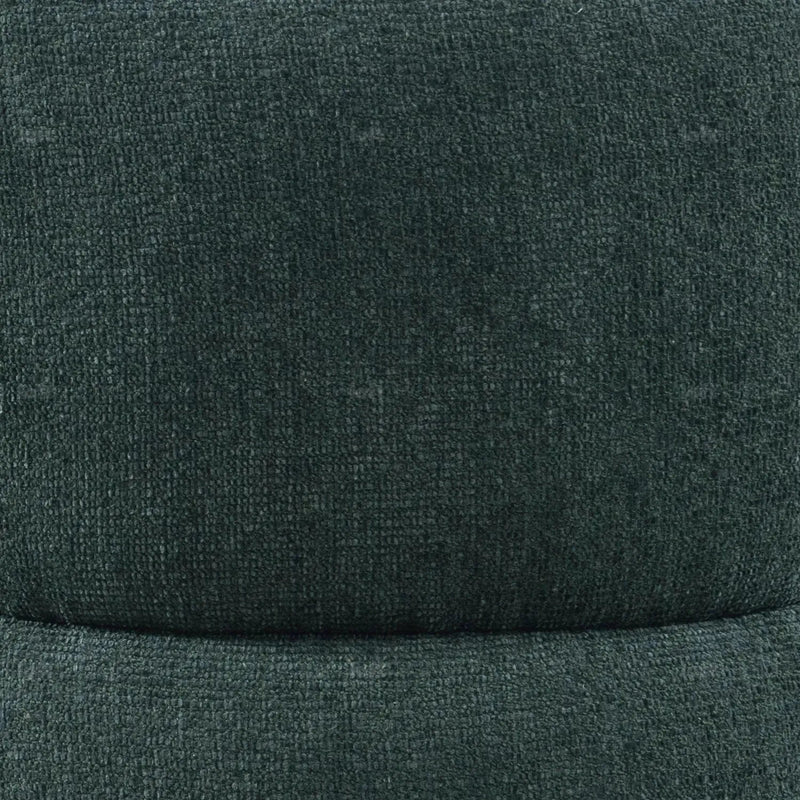 Cream mixed weave fabric revolving 1 seater sofa moss environmental situation.