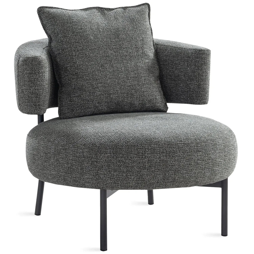 Modern Mixed Weave Fabric 1 Seater Sofa NAVE